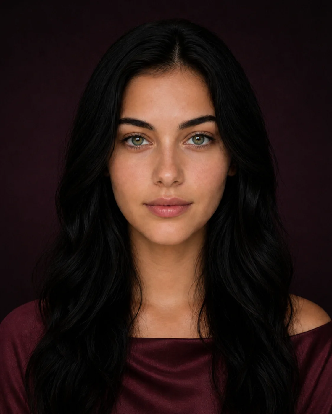 Pale blonde woman without makeup before a 90s supermodel glam preview