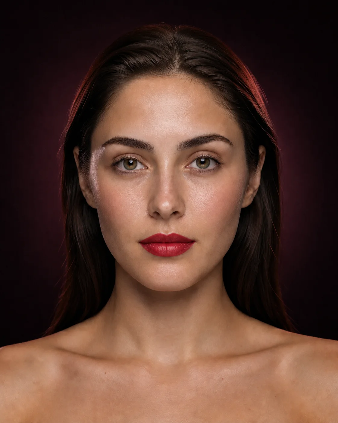 Bold Red Lip makeup direction