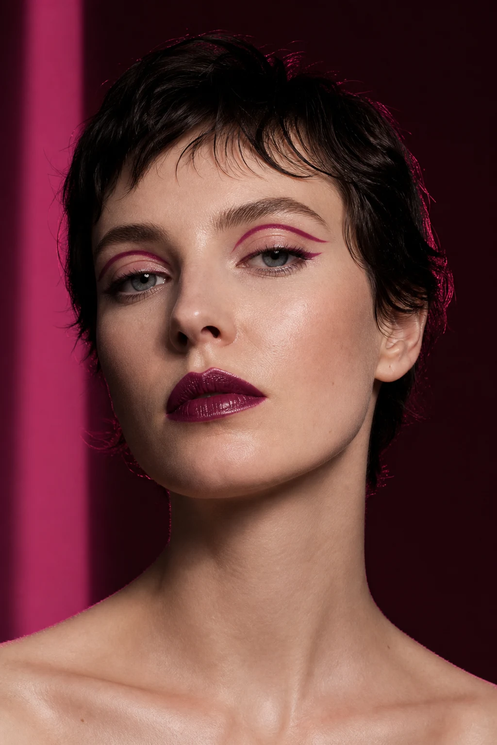 Expressive makeup shortlist direction