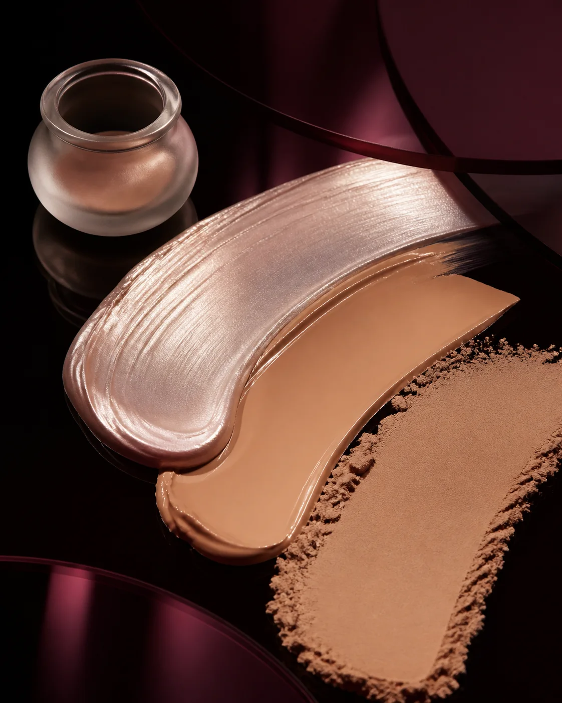 Luminous complexion for virtual foundation try-on and foundation shade comparison